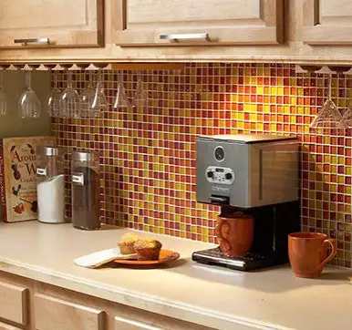 Yellow Red Combination Kitchen Wall Tiles