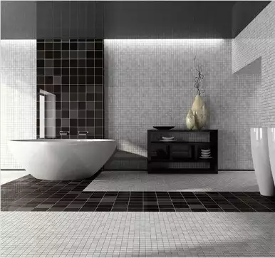 Ceramic bathroom tile