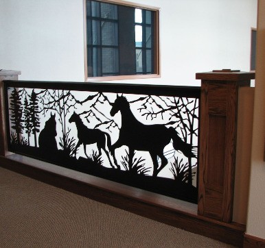 horse balcony railing design