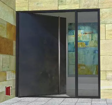 Blackened Stainless Single Door