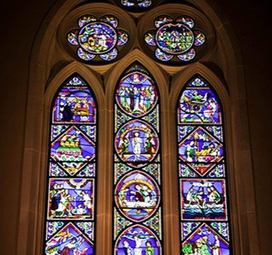 stained glass window