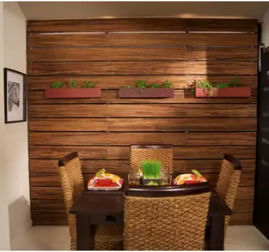 Wooden Wall  Cladding with shaded tones