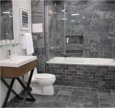 Slate bathroom tile design ideas