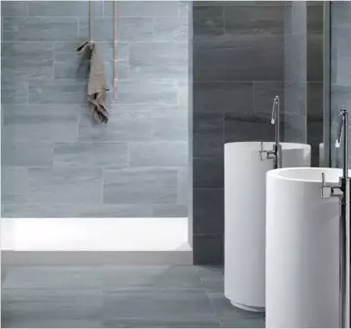 Porcelain bathroom tile design