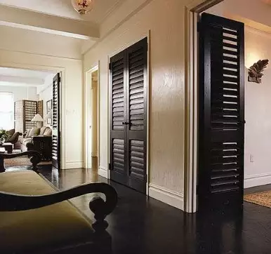 Solid Wood Louvered Door