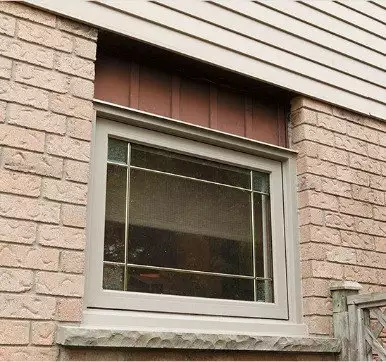 awning window with grills