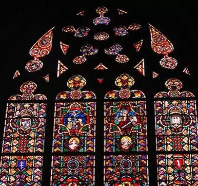 unique stained glass window