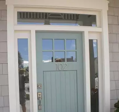 plastic entry door window