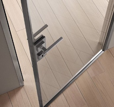 slender steel door