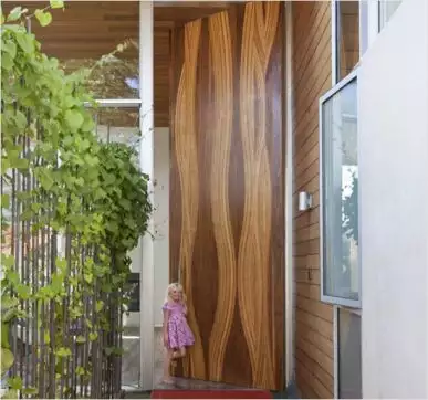 single panel wood door for homes