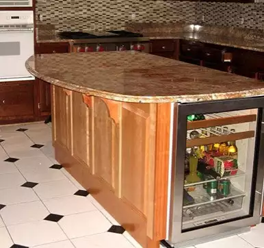 Kitchen Island With Rounded Corner