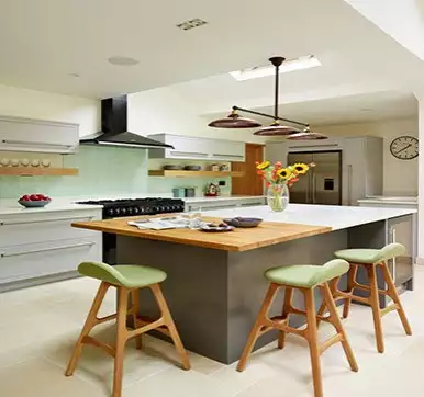 Kitchen Island with Duo Color