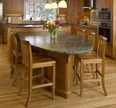 Kitchen Island with chairs