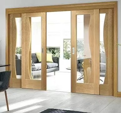 wooden sliding door