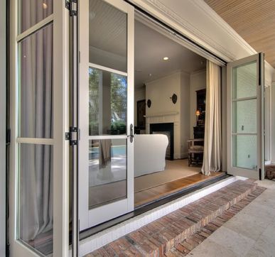 Sliding glass doors