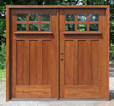 Huge double hung entrance doors