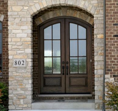 Traditional Arched entry doors