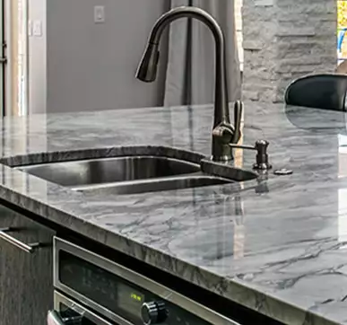 Super glossy royal marble countertop