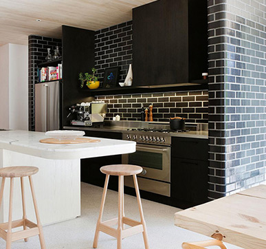 The Black Brick Wall Tiles