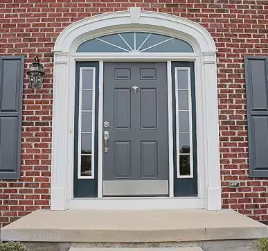 Vibrant carved doors