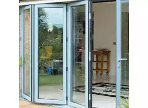 Aluminum Sliding Folding Doors by Sanjeevan & Company