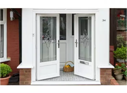 Double Glass UPVC Door by R S Window Solution