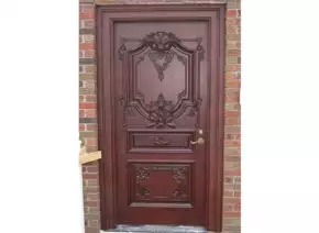 Designer Teakwood Wooden Door by Ganpati Wood Moulders