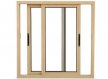 Wooden Coating Aluminium Window by Canny Asyst