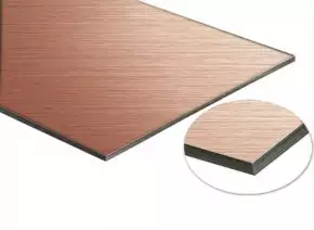 Copper Brush Aluminium Composite Panel by Indo Bond (Aluco Panels Ltd)