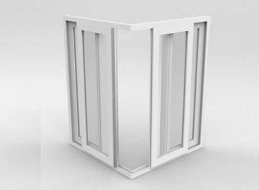 uPVC Corner Sliding Door by Shree Shyam UPVC industries