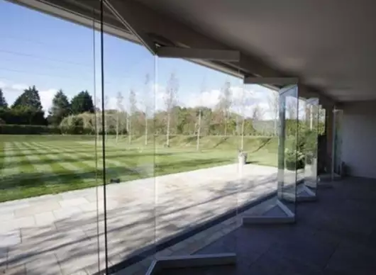 Frameless Folding Glass Door by Orotuff Glasses