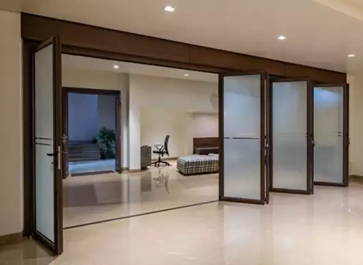 Aluminium Slide & Fold Doors by Riddhi Siddhi Innovation