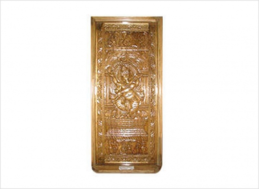 Carved Ganesha Wooden Doors By O.P. Doors