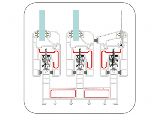 uPVC Sliding Window Profile (EN112 3-Track) by ENCRAFT