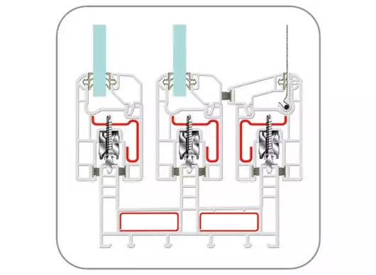 uPVC Sliding Window Profile (EN112 3-Track) by ENCRAFT