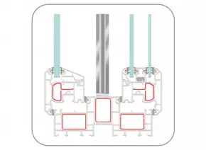 uPVC Casement Doors Profile (EN152 TwinSash 62/62) by ENCRAFT