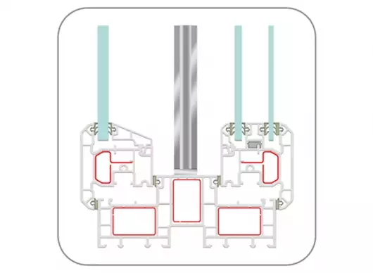 UPVC Casement Window Profile (EN152 TwinSash 62/62) by ENCRAFT