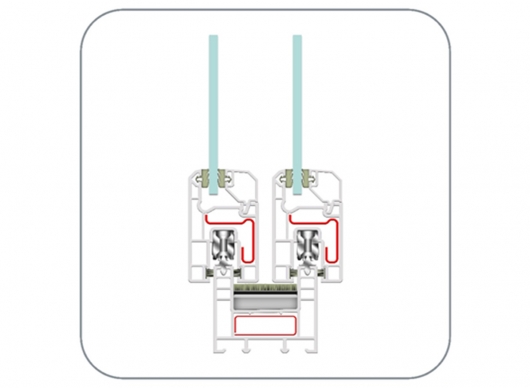 uPVC Sliding Window Profile (EN62 2-Track ) by ENCRAFT