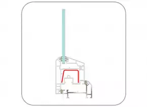 uPVC Casement Door Profile (EN62 Balcony Door – open out) by ENCRAFT