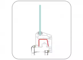 uPVC Casement Door Profile (EN62 Balcony Door – open in) by ENCRAFT