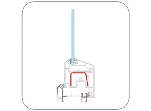 uPVC Casement Door Profile (EN62 Balcony Door – open in) by ENCRAFT