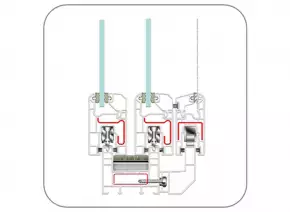 uPVC Casement Window Profile (EN62 Casement – with internal fly-screen track) by ENCRAFT