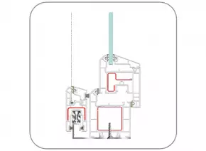 uPVC Tilt & Turn Window Profile (EN62 Tilt & Turn Window with external fly-screen) by ENCRAFT