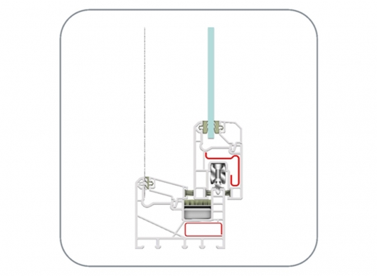 uPVC Sliding Window Profile (EN77 1-Track – single sash) by ENCRAFT