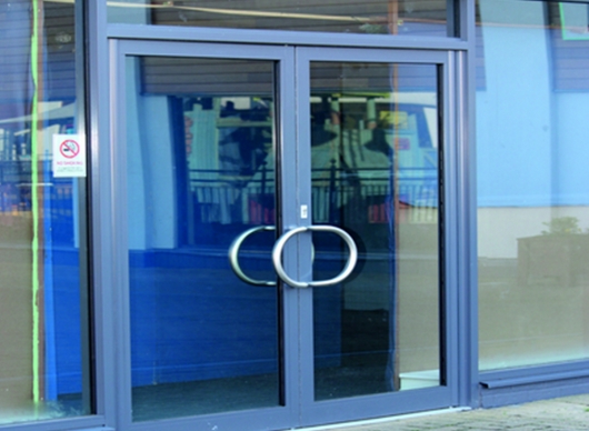 Aluminium Casement Door K-1101 (Opt. B) Series by Kalco Alu-Systems